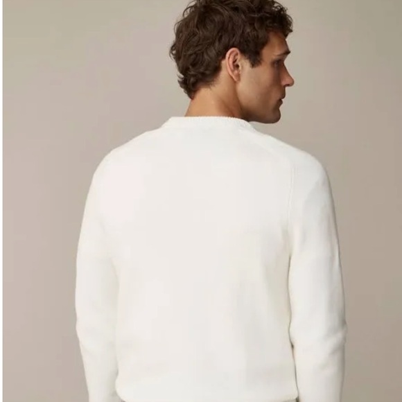 J. Crew Factory Lambswool Crewneck Sweater in Heathered Beige size XL - Picture 2 of 11